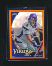 BRETT FAVRE 2010 TOPPS CHROME ORANGE REFRACTOR PARALLEL #C90