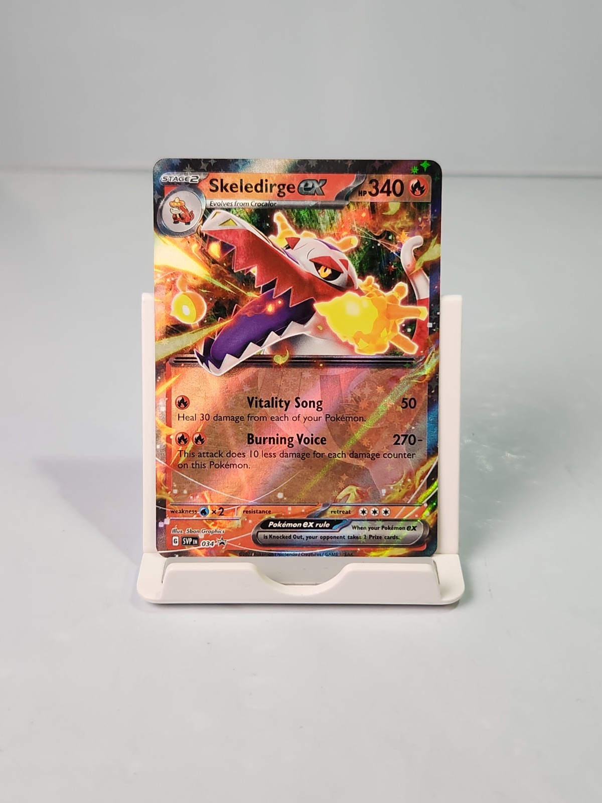 Skeledirge ex SVP 034 Scarlet & Violet Black Star Promo Pokemon