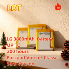   LG 3800mAh Battery Upgrade replacement for iPod Classic 6 7 Video 5 5.5 Thin  