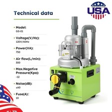 Dental Electric Suction Machine Vacuum System 750W 300L/min Semi-Dry Type