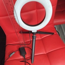 LED Ring Light White/Black with Tripod Stand,...