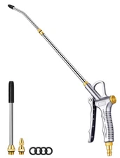 Upgrade Air Blow Gun with Adjustable Air Blower Nozzle, Up to 27 Inches Exten...