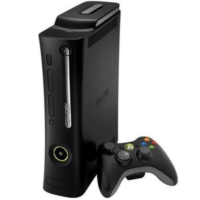 Microsoft Xbox 360 Elite 250GB Videospielkonsole Mattschwarz + Spiele Bundle