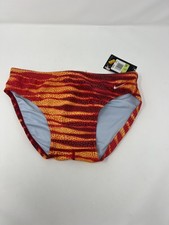 Boys Nike Performance Swim Brief TFSS0009 NWT Swimsuit Foil Skin sz 30