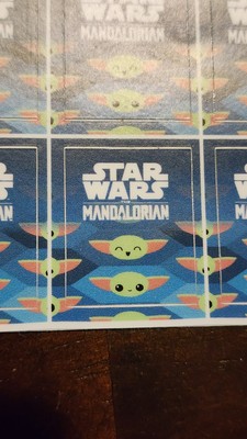 The Mandalorian GROGU Sticker Decal Stamp Size Collectors Limited