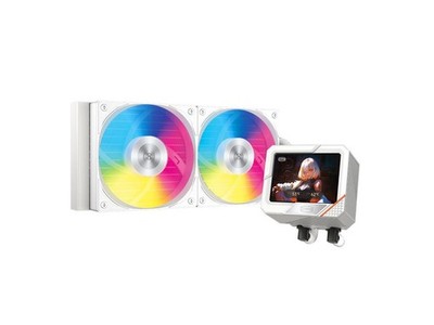PCCOOLER CPS GT240 ARGB Display AIO CPU Liquid Cooler, 240mm Radiator, 280W TDP,