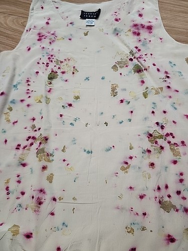 Spencer Jeremy 100% Silk Tank, Naturally Dyed With Onion Skins, Violets,... - Picture 11 of 11
