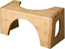 Squatty Potty The Original Toilet Stool - Bamboo Flip, 7" and 9" Adjustable Heig