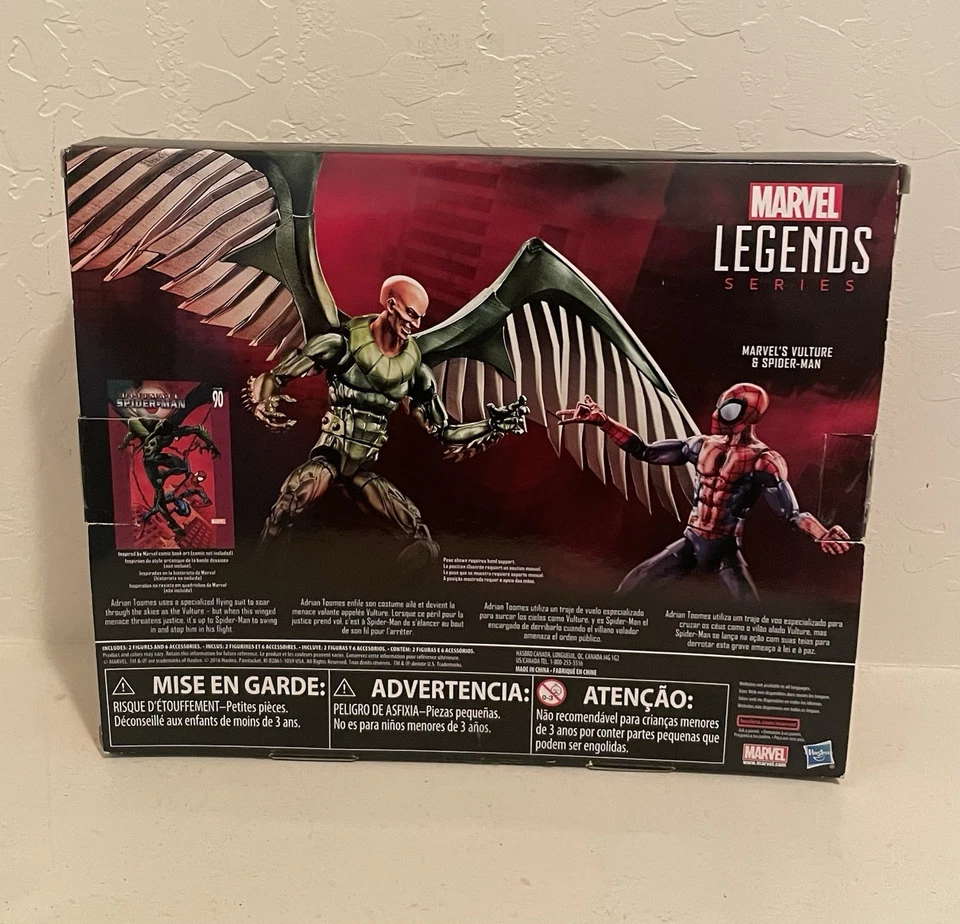 Figura exclusiva Hasbro Marvel Legends Ultimate Spider-Man y Buitre Walmart Foto 2 de 2