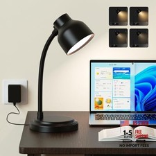 LED Desk Lamp With 96 LEDs,High lumens Table lamp,Desk Lamp for Office Black