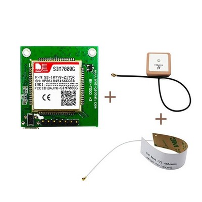 SIM7000G Breakout Board LTE SIM7000G Board + GPS Antenna + LTE Antenna