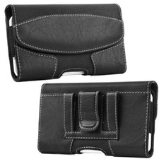 Large Capacity Mobile Phone Leather Bag Protective Case Waist Bag Phone Case