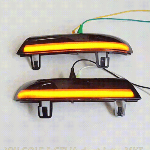 2X Turn Signal light Dynamic Side Wing Mirror Indicator For VW for Golf GTI MK5 - Picture 4 of 11