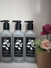 3 New VANILLA WHITE BARN CLEANSING GEL HAND SOAP BATH  BODY WORKS HAND WASH