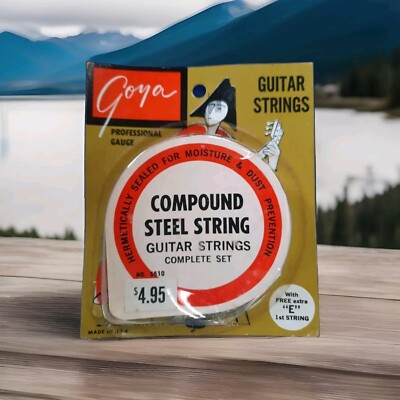 Goya Guitar Strings Set Rare Vintage Compound Steel Bronze Wound  70's 