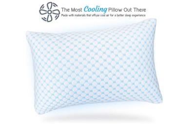 King Cooling Pillow Memory Foam Heat Moisture Reducing Ice Silk- Gel Infused