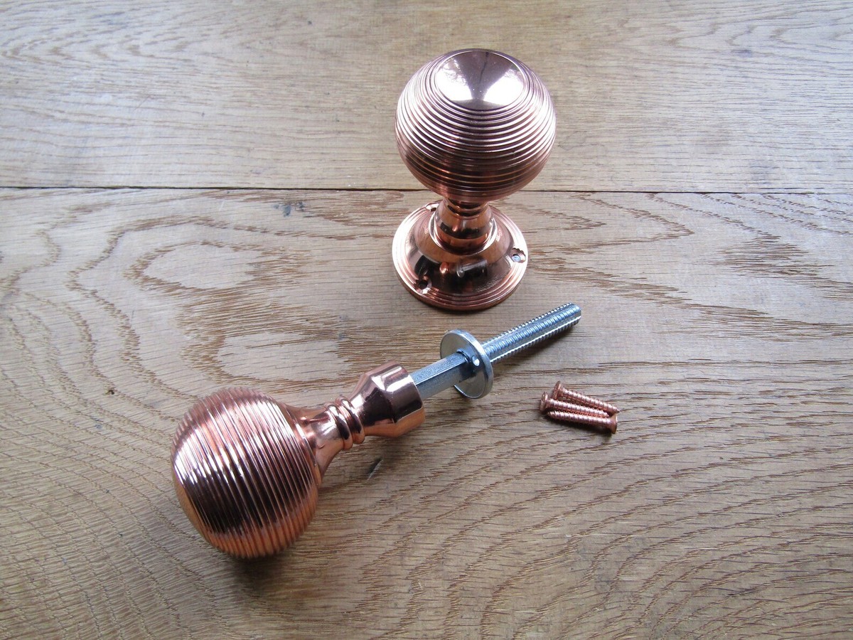 5 Pairs of Rosewood & Matt Antique Beehive Door Knobs - Stylish