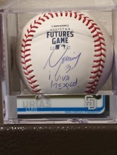 LUIS URIAS Viva Mexico! Signed 2018 MLB Futures Game OML Baseball (JSA SD COA)