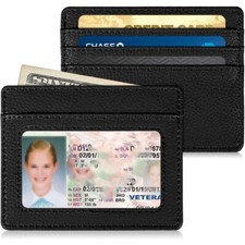 Slim Minimalist Front Pocket Wallets Clutch Credit Id Card Holder for Men Women