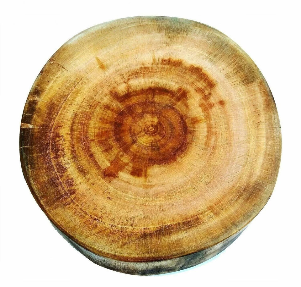 Wooden Chopping Cutting Board Handcrafted Barker Live Edge Butcher Block 10x4in - Image 3 of 3