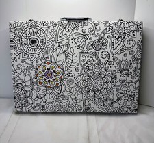 Kaleidoscope Mandalas Animals Coloring Books Pencils and Felt Pens W/Case
