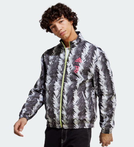 Adidas Juventus Reversible Anthem Jacket Black Gray Men's Size L HS9808 New $110 - Picture 5 of 13