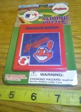 Original Vintage 1998 MLB Cleveland Indians Sliding Puzzle Chief Wahoo Sealed