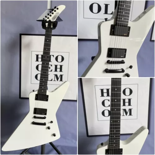 Alpine White Exp Electric Guitar Rosewood Fingerboard H-H Pickup Solid Body