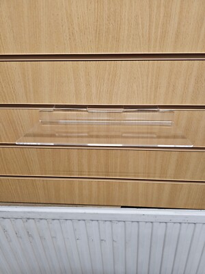 Lamellenwandregal 300mm x 120mm Abstand 10 Stück