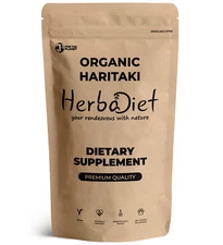 USDA Certified Organic Haritaki Fruit Powder PREMIUM HARAD Terminalia Chebula