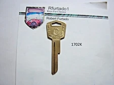 Key Blank for Vintage Desoto 1957 to 1959 ignition/doors (1702K)