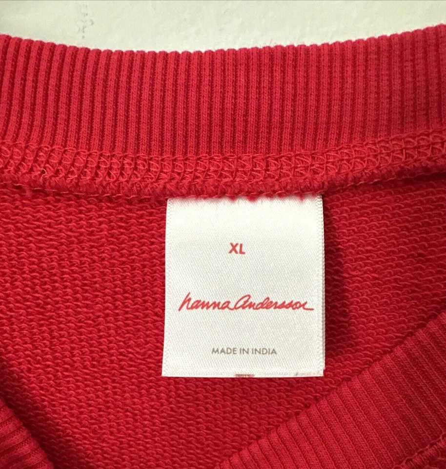 Hanna Andersson Sweater Extra Large Red Christmas Gnome Longsleeve Knit Holiday - Image 3 of 4
