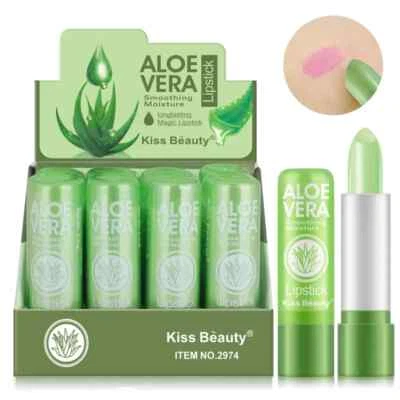 VIBELY 2X Colour Changing Lipstick Aloe Vera Long Lasting Lip Balm Waterproof