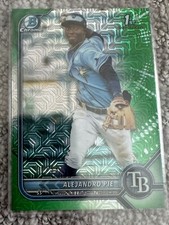 2022 Bowman Chrome Mega Mojo Green Refractor #BCP-99 Alejandro Pie 17/99