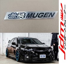 Fits For Honda Mugen Style Front Mesh Grill Emblem 1pc