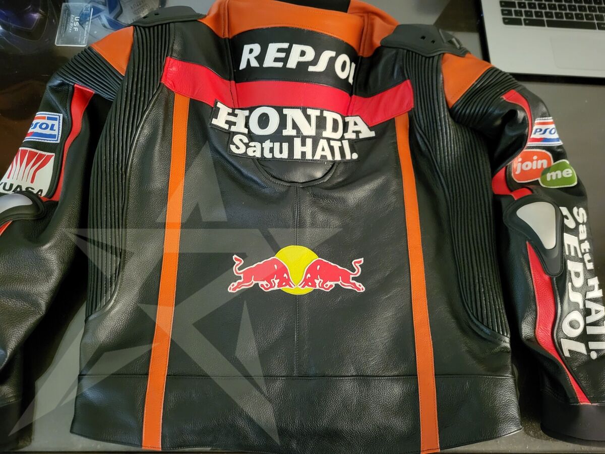 New Honda Repsol motorbike leather jacket with complete New Honda Repsol motorbike leather jacket with complete