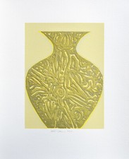 FATHI HASSAN Serigrafia polimaterica Formato cm 62x50