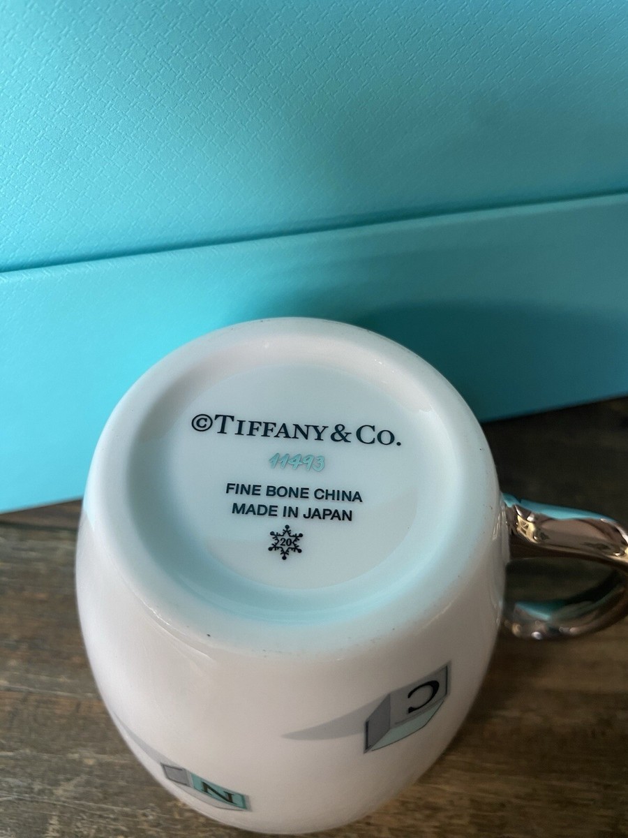 Tiffany & Co. Baby Bear & Blocks 3 Piece Set Cup Bowl Plate