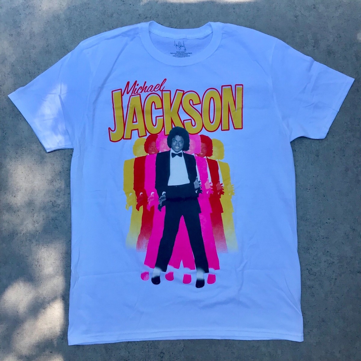 New* Michael Jackson Retro White Cotton Men's Tee | eBay