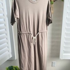 Everlane deluxe cotton, tie- front tee dress. size XXS