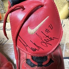 Mark Leiter Game Used Autographed Shoes Vintage Philadelphia Phillies