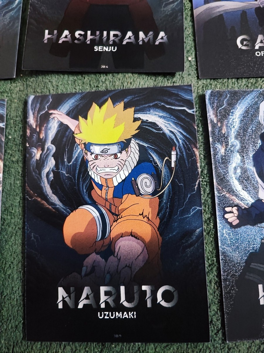 Topps NARUTO ANIMAX JET BLACK Limited Edition Card Full Set Of 15