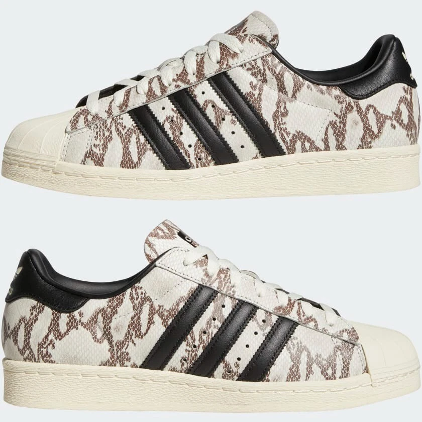 Productiviteit Pakistaans Rustiek Adidas Superstar 82 Snakeskin Core Black Cream White Alumin Womens Shoes  new | eBay