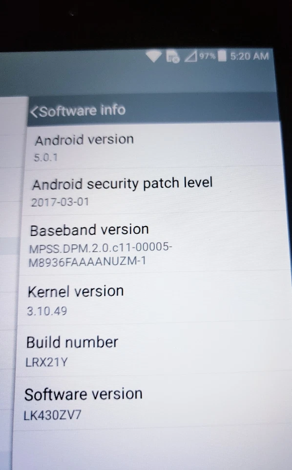 Tablet Sprint: LG Gpad F 7.0: LK430: ZNFLK430: bastante buen estado Foto 3 de 4