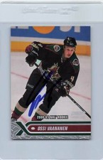 2000/01 Stadium Club #252 Ossi Vaananen Coyotes Signed Auto *G986