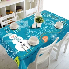 Children Cartoon 3D Tablecloth Table cover Cloth Rectangle Wedding Party Banquet