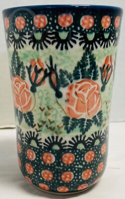 CERAMIKA ARTYSTYCZNA POLISH POTTERY*12 oz Tumbler Water Glass*241255X S208