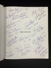 Kent Tekulve ￼Multi Signed Book Baseball Martin Holland Vail May + 12 Auto TPG