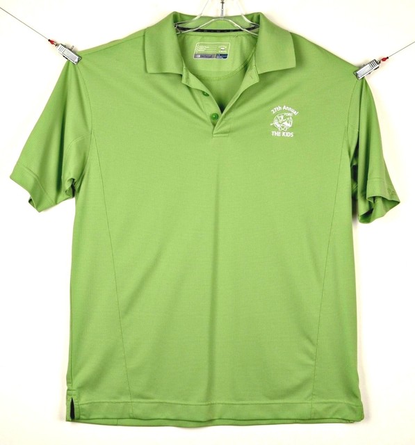Cutter & Buck Mens Dry Tec Polo Golf Shirt Sz L Lime Green 100 Poly eBay