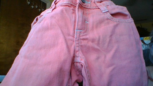 Embroidered Butterflies! Orange Oshkosh Size 4 Denim Capris Adj Waist SO CUTE! - Picture 20 of 20